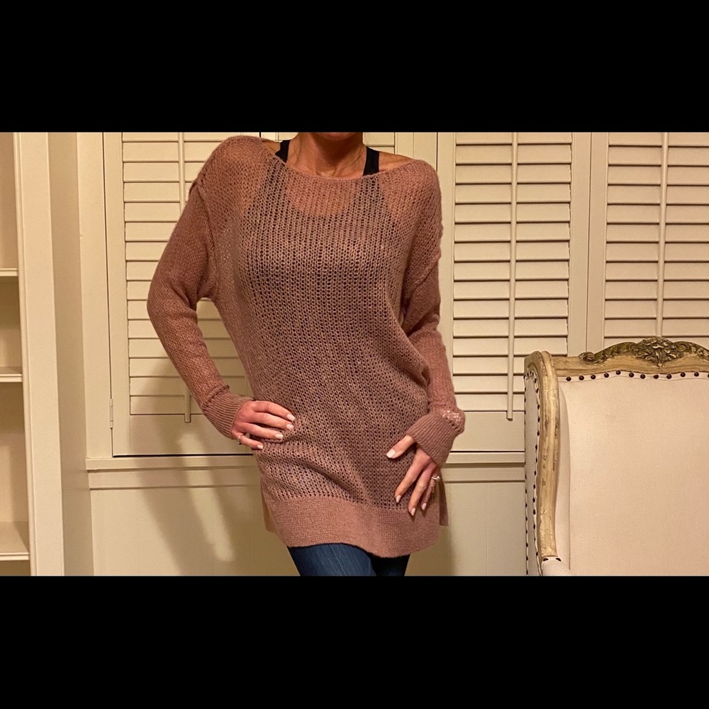 Free People mohair oversized knit sweater